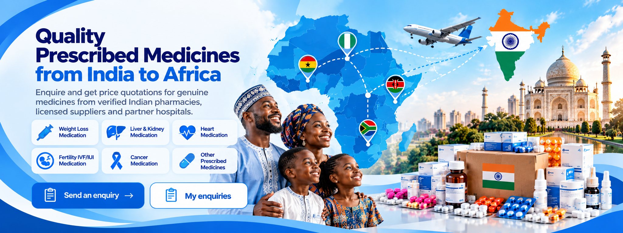 Quality prescribed medicines from India to Africa